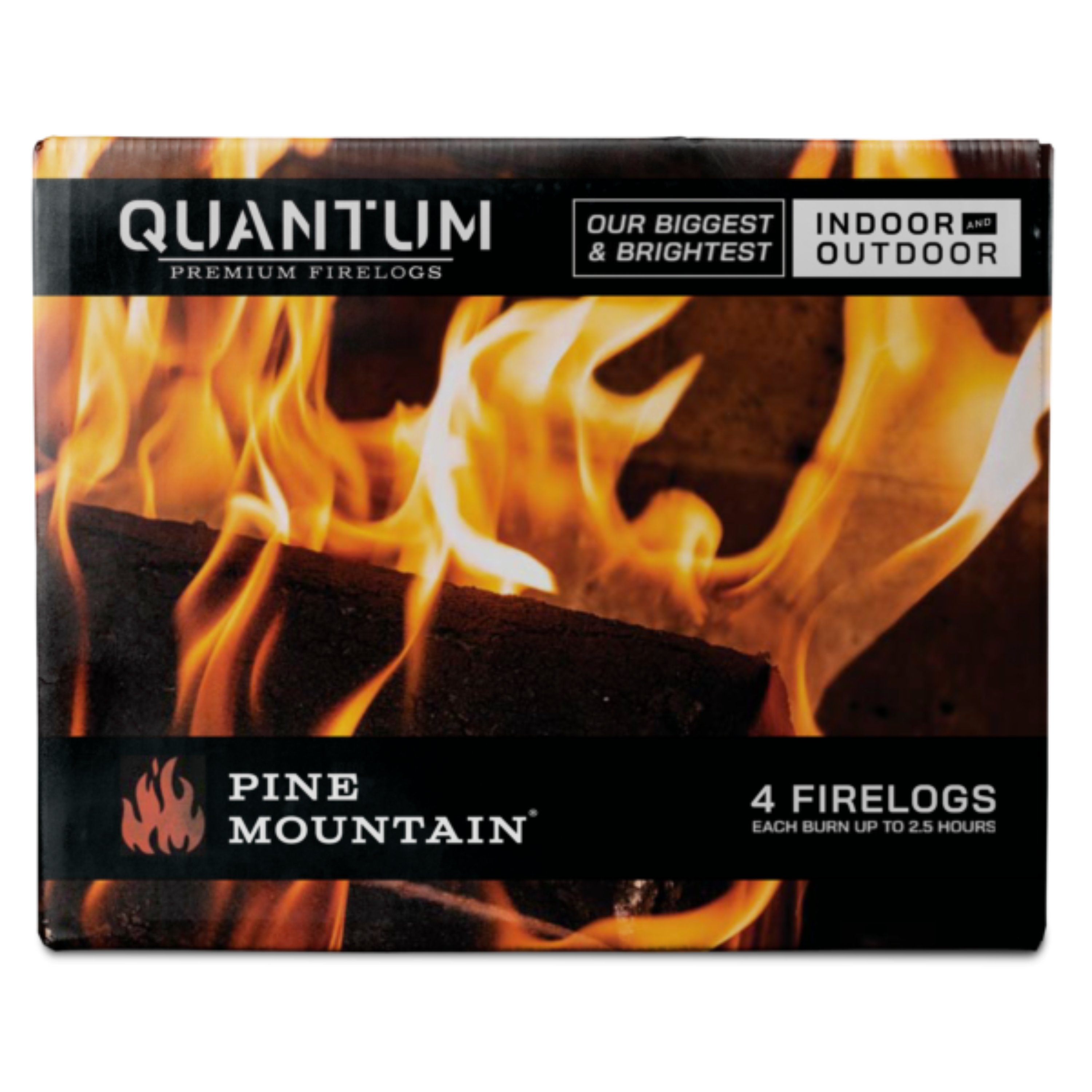 Pine Mountain Quantum 2.5 Hour Easy-Light Firelogs 4 Count 